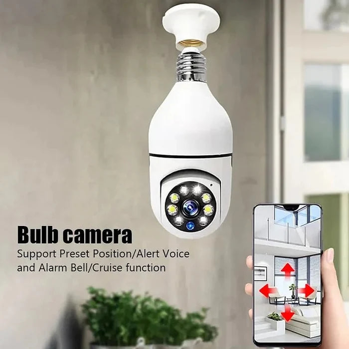 5G Wifi E27 Bulb Surveillance Camera 200W/2MP GHomeSmart® - GHome Smart Official