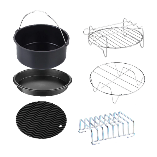 6 Piece Large Air Fryer Accessory Kit, GWA0008 - GoWISE USA