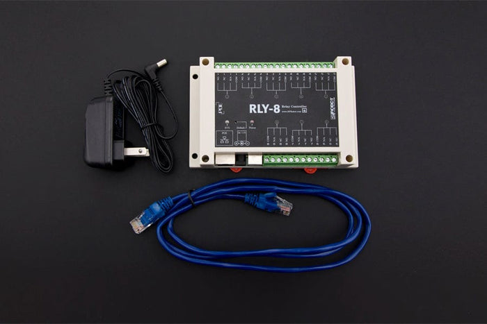 8 Channel Ethernet Relay Controller (Support PoE and USB) [Discontinued] by DFRobot - The Pi Hut