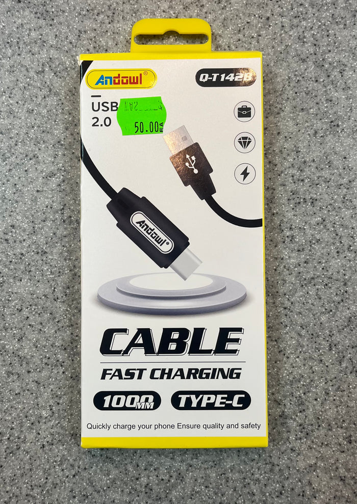 Andowl Fast Cable USB - Type C