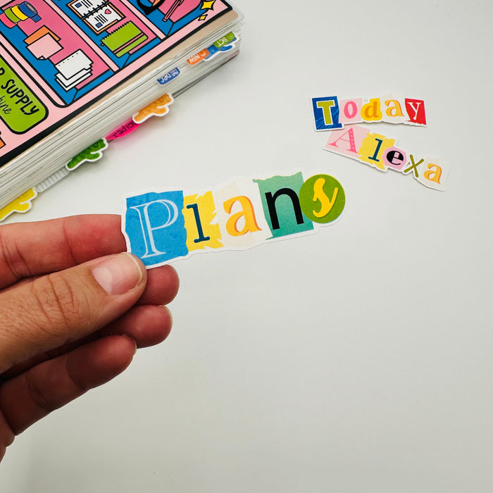 Custom Ransom Font Vinyl Sticker