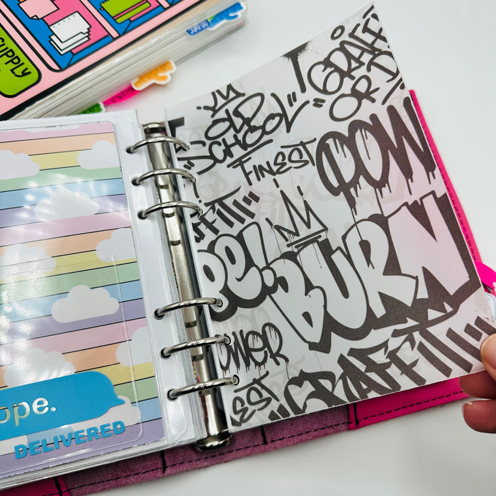 Graffiti Print Vellum Dashboards