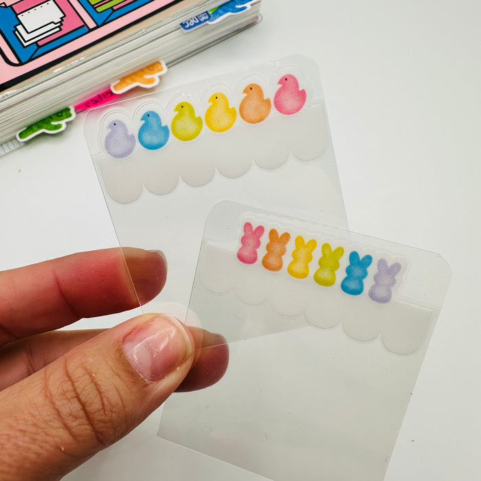 Peeps Mini Tab Planner Dividers - TOP TABS