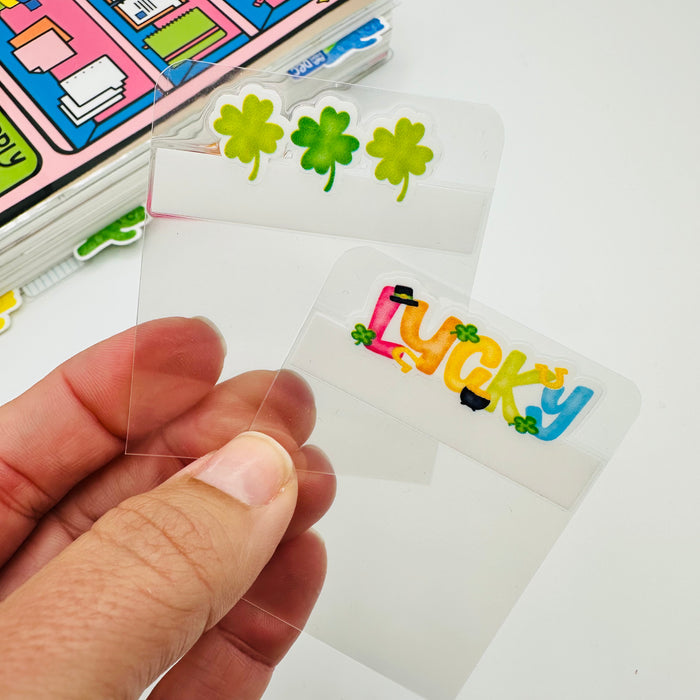 St. Patty's Mini Tab Planner Dividers - TOP TABS