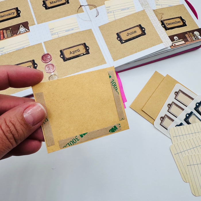 Library Catalog Journaling Spread Kit