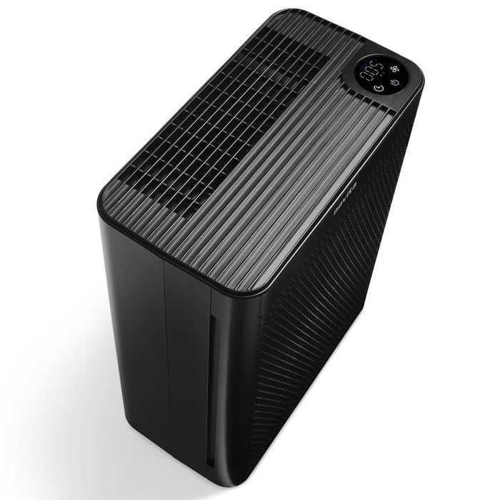 Black air purifier on a white background