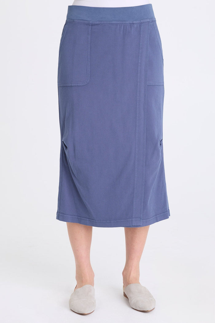 XCVI Abelia Twill Cross Panel Skirt