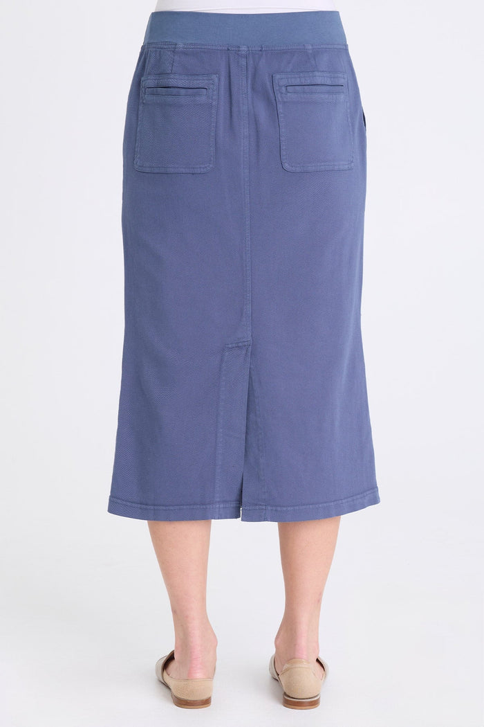 XCVI Abelia Twill Cross Panel Skirt