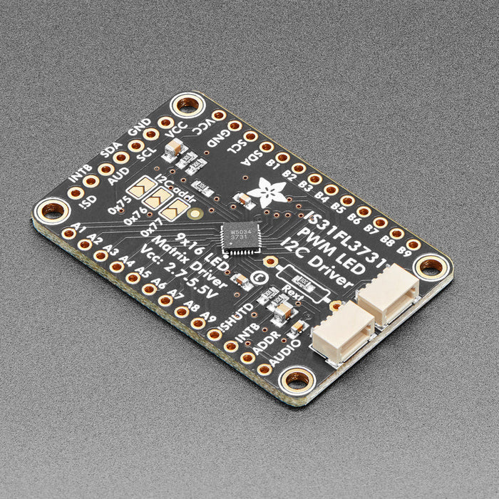 Adafruit 16x9 Charlieplexed PWM LED Matrix Driver - IS31FL3731 - STEMMA QT / Qwiic by Adafruit - The Pi Hut