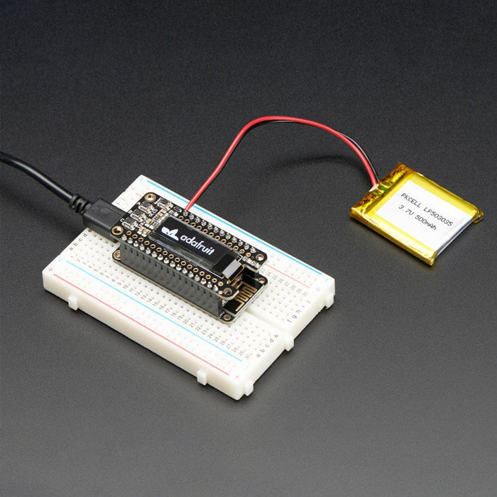 Adafruit FeatherWing OLED - 128x32 OLED Add-on For Feather by Adafruit - The Pi Hut