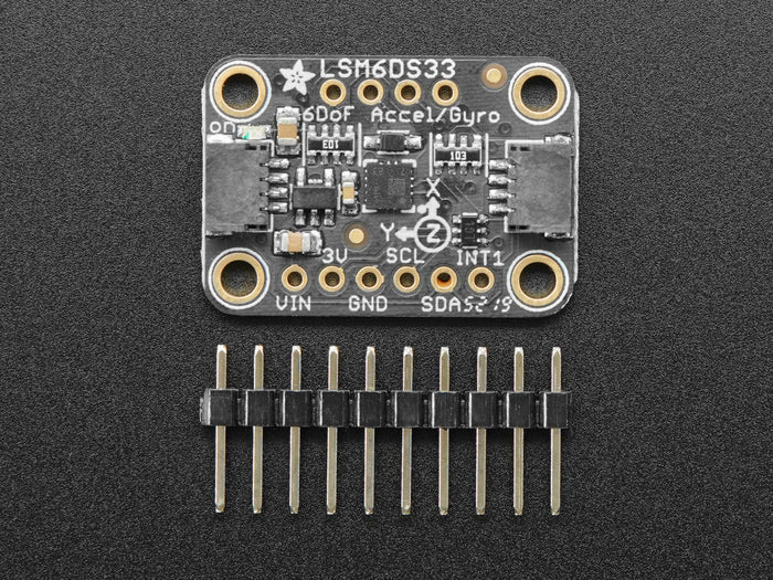 Adafruit LSM6DS33 6-DoF Accel + Gyro IMU (STEMMA QT / Qwiic) [Discontinued] by Adafruit - The Pi Hut