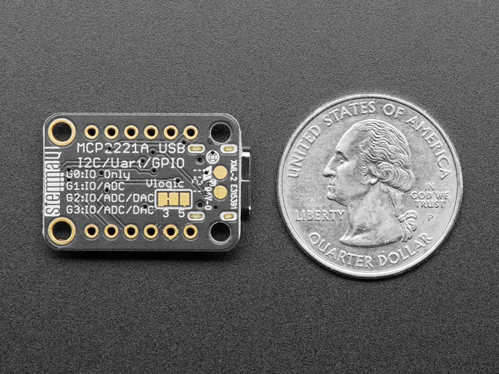 Adafruit MCP2221A Breakout - General Purpose USB to GPIO ADC I2C (Stemma QT / Qwiic) by Adafruit - The Pi Hut