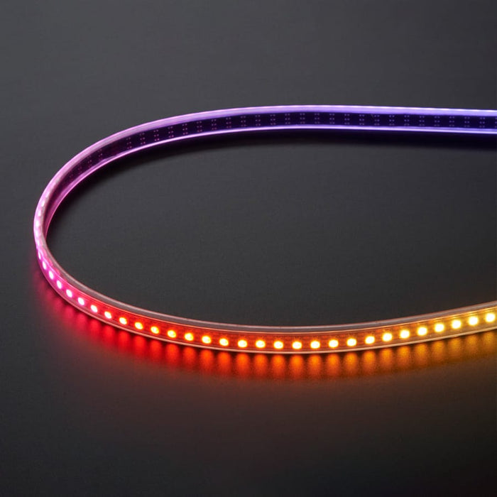 Adafruit Mini Skinny NeoPixel Digital RGB LED Strip - 144 LED/m (1m BLACK) by Adafruit - The Pi Hut