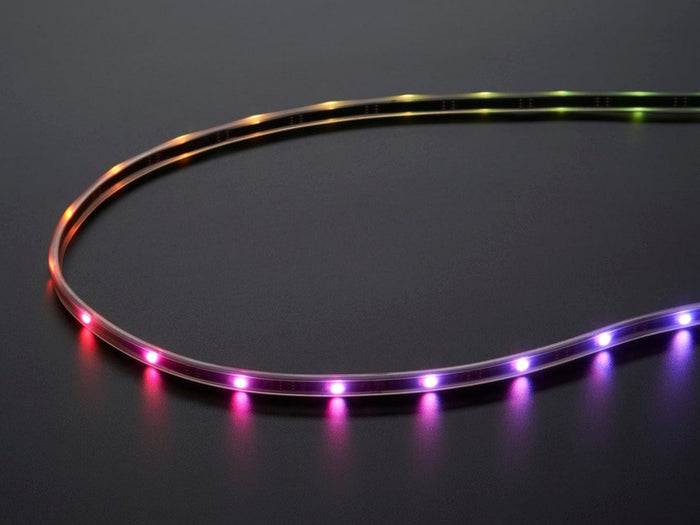 Adafruit Mini Skinny NeoPixel Digital RGB LED Strip - 1m 30 LED/m (BLACK) [Discontinued] by Adafruit - The Pi Hut