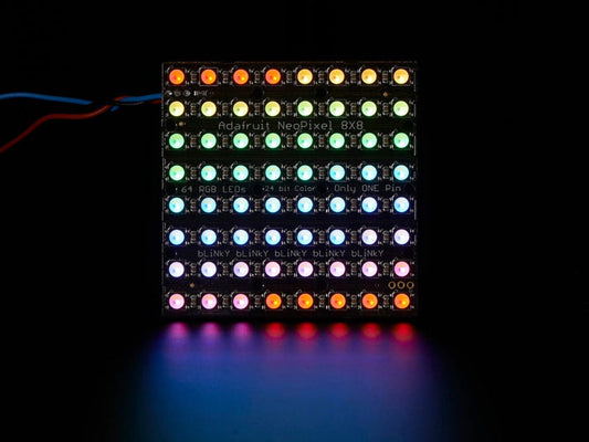 Adafruit NeoPixel NeoMatrix - 64 RGBW - Cool White (~6000K) [Discontinued] by Adafruit - The Pi Hut