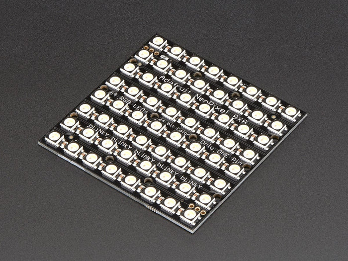 Adafruit NeoPixel NeoMatrix - 64 RGBW - Cool White (~6000K) [Discontinued] by Adafruit - The Pi Hut