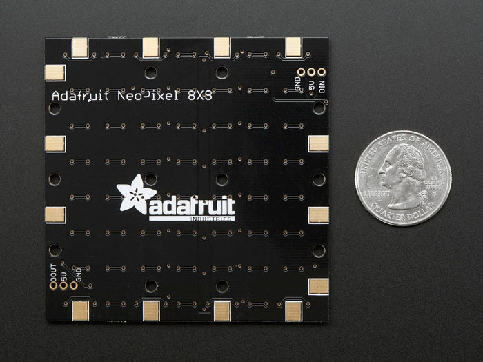 Adafruit NeoPixel NeoMatrix - 64 RGBW - Cool White (~6000K) [Discontinued] by Adafruit - The Pi Hut