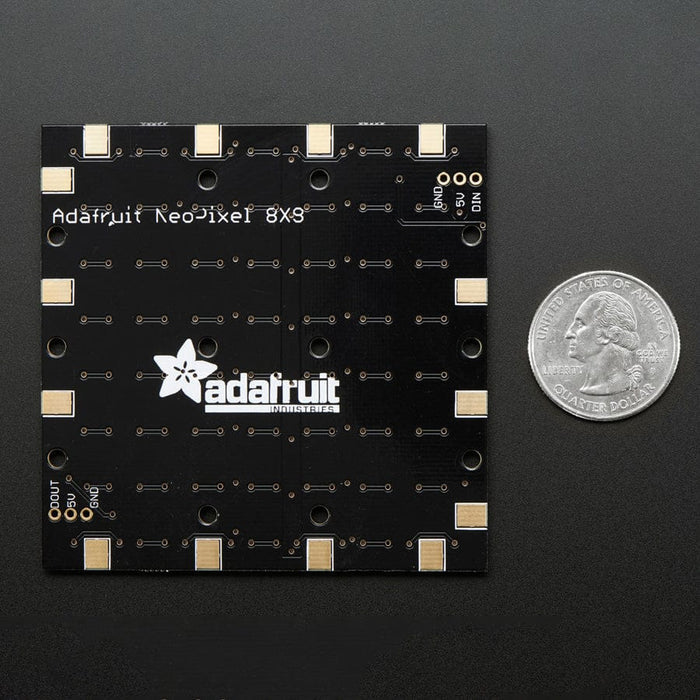 Adafruit NeoPixel NeoMatrix - 64 RGBW - Warm White (3000K) by Adafruit - The Pi Hut