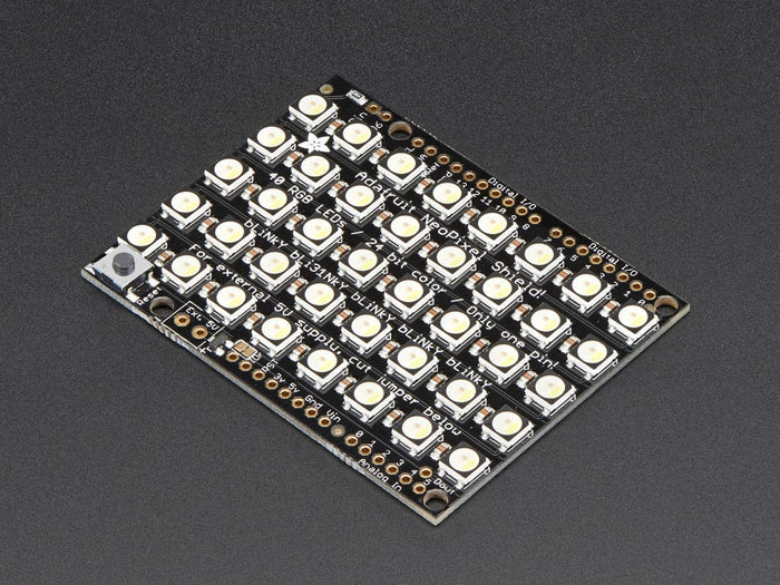 Adafruit NeoPixel Shield - 40 RGBW - Natural White (~4500K) [Discontinued] by Adafruit - The Pi Hut