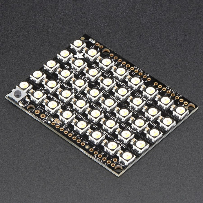 Adafruit NeoPixel Shield - 40 RGBW - Warm White (3000K) by Adafruit - The Pi Hut