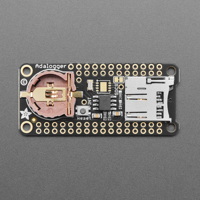 Adalogger FeatherWing - RTC + SD Add-on For All Feather Boards by Adafruit - The Pi Hut