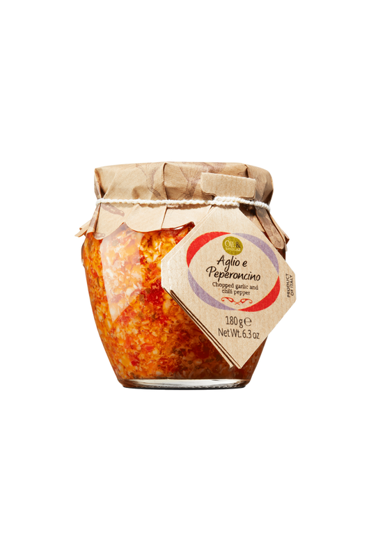 Jar of Aglio e Peperoncino (garlic and pepper)