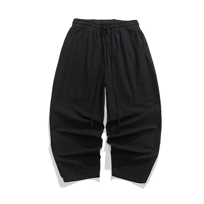 Alex Marin Men’s Loose Linen Harem Pants