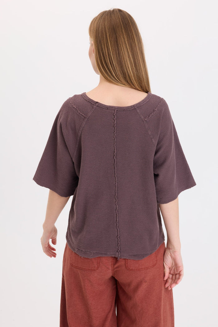 Wearables Analie Crepe-Knit Short Sleeve Top