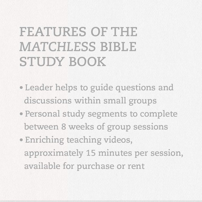 Angie Smith Matchless: The Life and Love of Jesus Paperback
