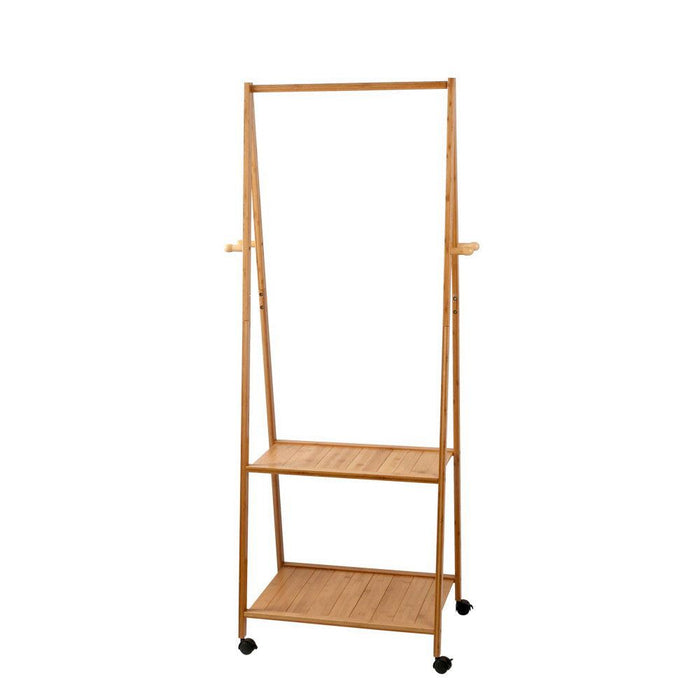 Artiss Bamboo Hanger Stand Wooden Clothes Rack Display Shelf -Home Living Store - -