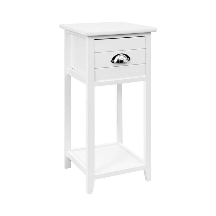 Artiss Bedside Table Vintage - THYME White -Home Living Store - -