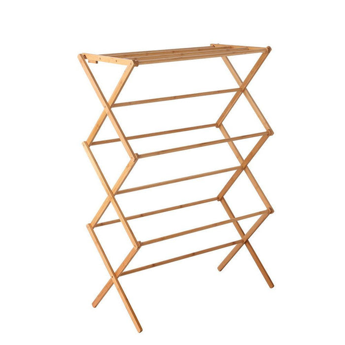 Artiss Clothes Rack Airer Foldable Bamboo Drying Laundry Dryer Garment Hanger -Home Living Store - -