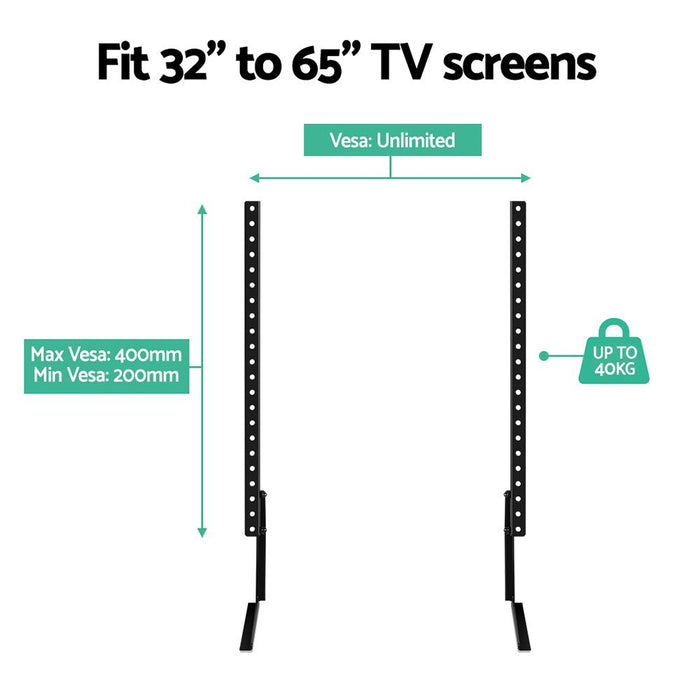 Artiss TV Stand Bracket Mount Universal Table Desktop Pedestal 32 to 65 Inch -Home Living Store - -