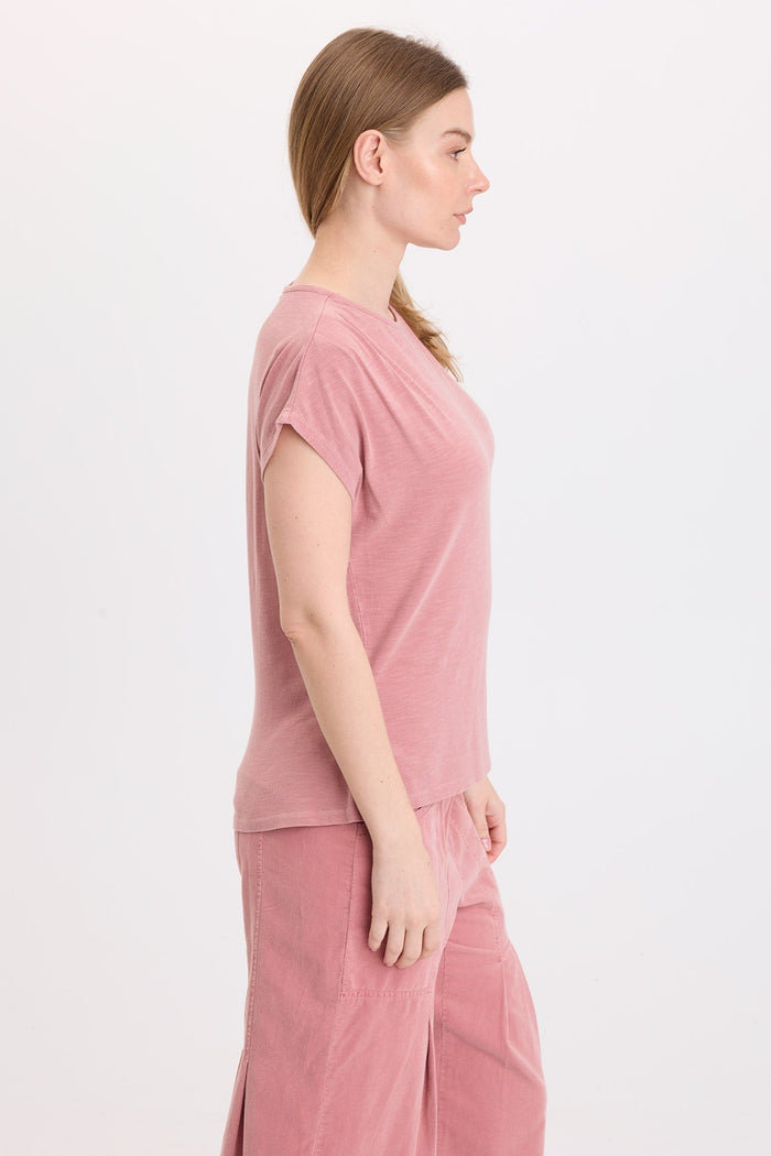 Wearables Arwen Soft Jersey Mock Neck Tee