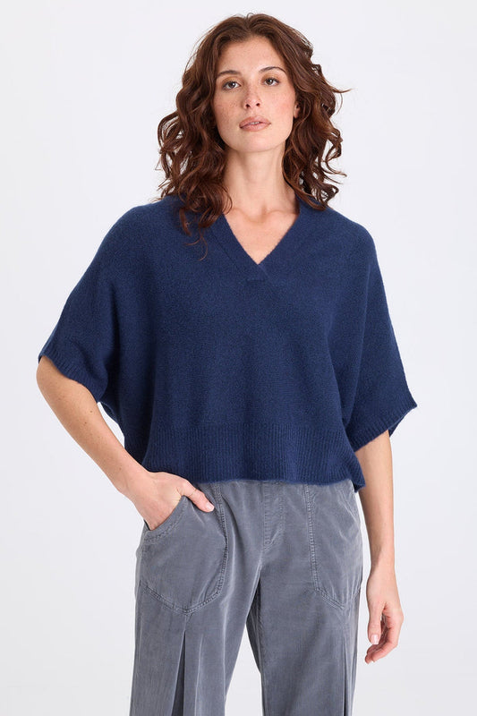 XCVI Atemu Sweater-Knit V-Neck Pullover