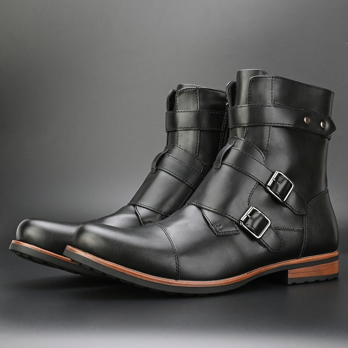 Auguste Lavallée Ankle-High Biker Leather Boots