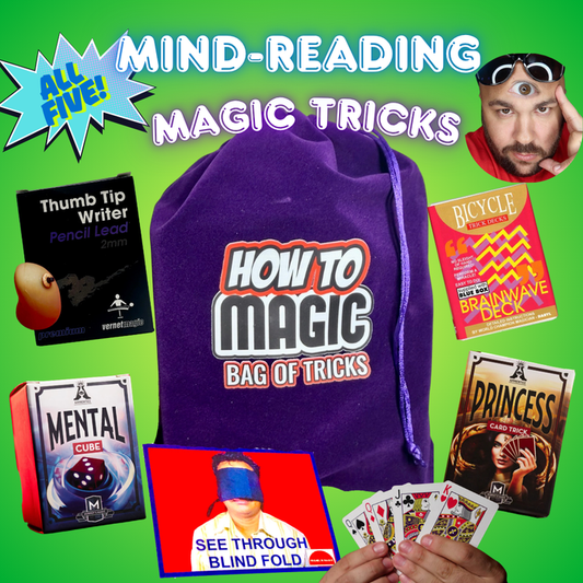 Bag of Mentalism / Mind Reading Tricks!- Five tricks to unlock your psychic abilities