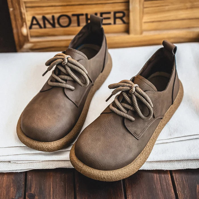 Bastien Men’s Retro British Casual Lace-Up Shoes