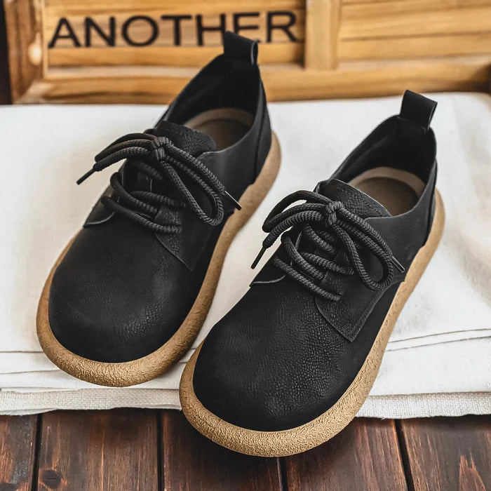 Bastien Men’s Retro British Casual Lace-Up Shoes