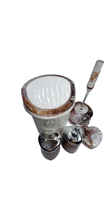 Bathroom Accessories Set Pearl Design