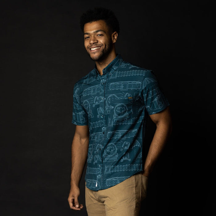RSVLTS Batman Batman "Batprints" – KUNUFLEX Short Sleeve Shirt