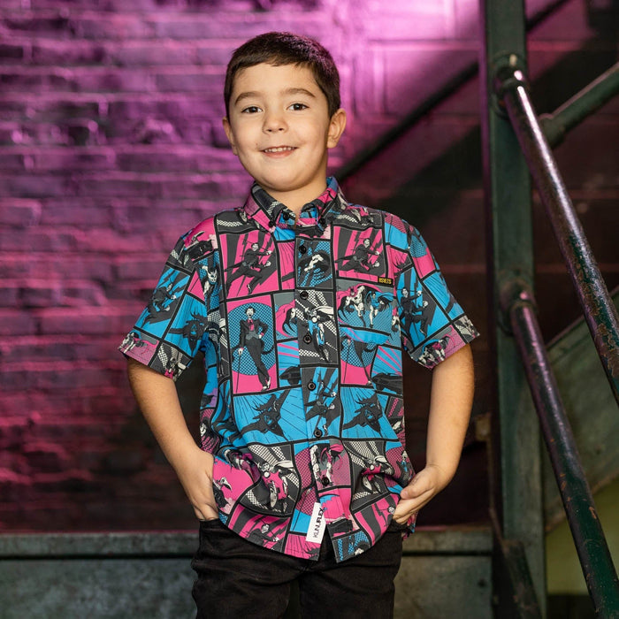 RSVLTS Batman Youth Short Sleeve Shirt Batman "Funny Papers" Youth – KUNUFLEX Short Sleeve Shirt