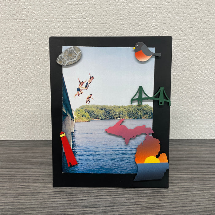 Beach Sunset Michigan Magnet