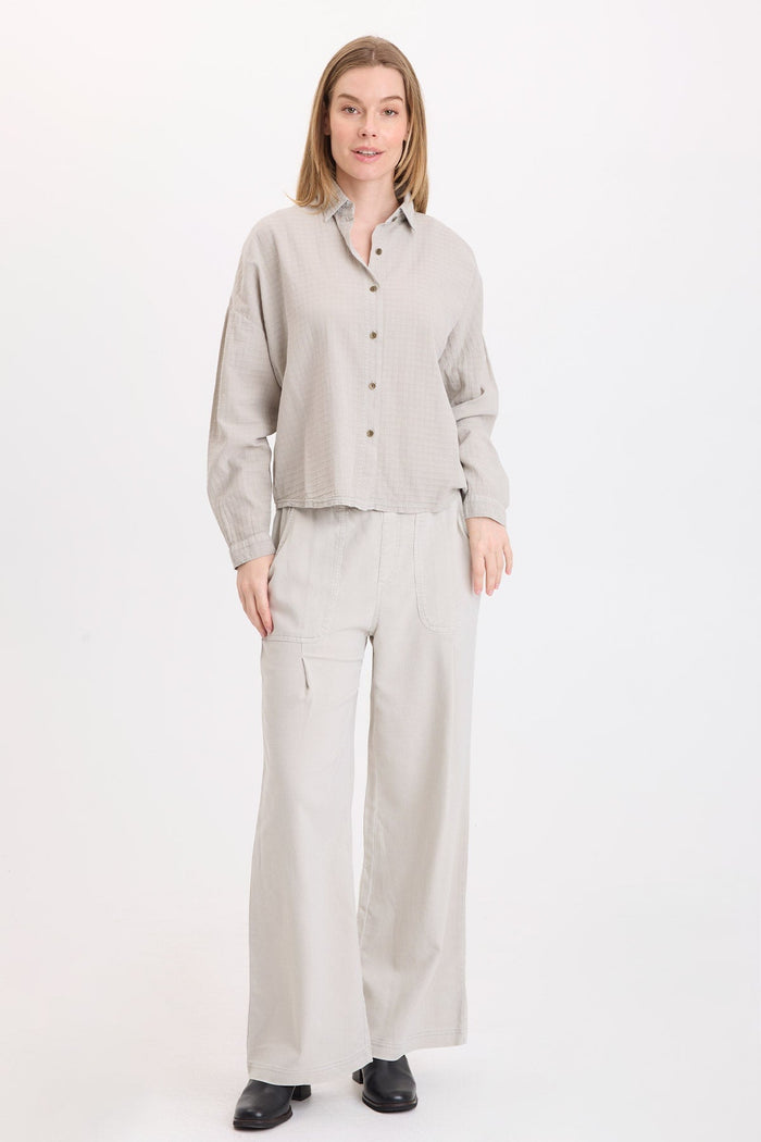 Wearables Becknir Basket Weave Button-Up