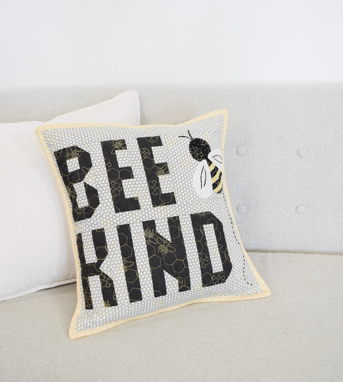 Bee Kind Pillow (Downloadable Sewing Pattern)