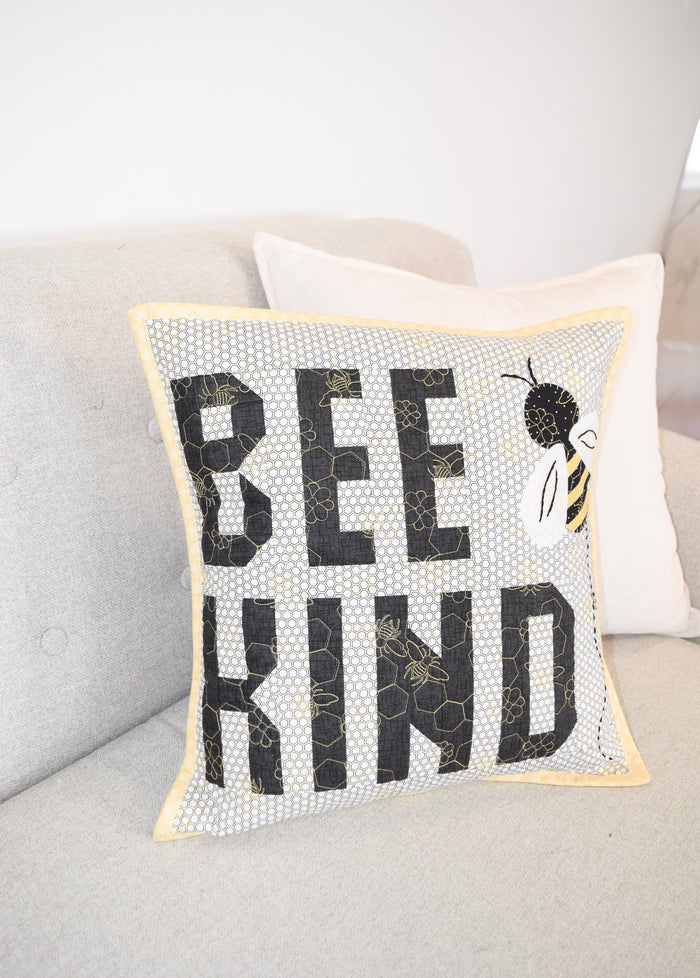 Bee Kind Pillow (Downloadable Sewing Pattern)