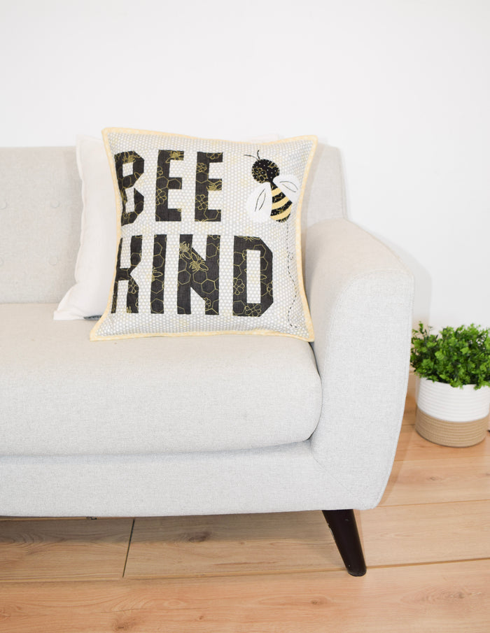 Bee Kind Pillow (Downloadable Sewing Pattern)