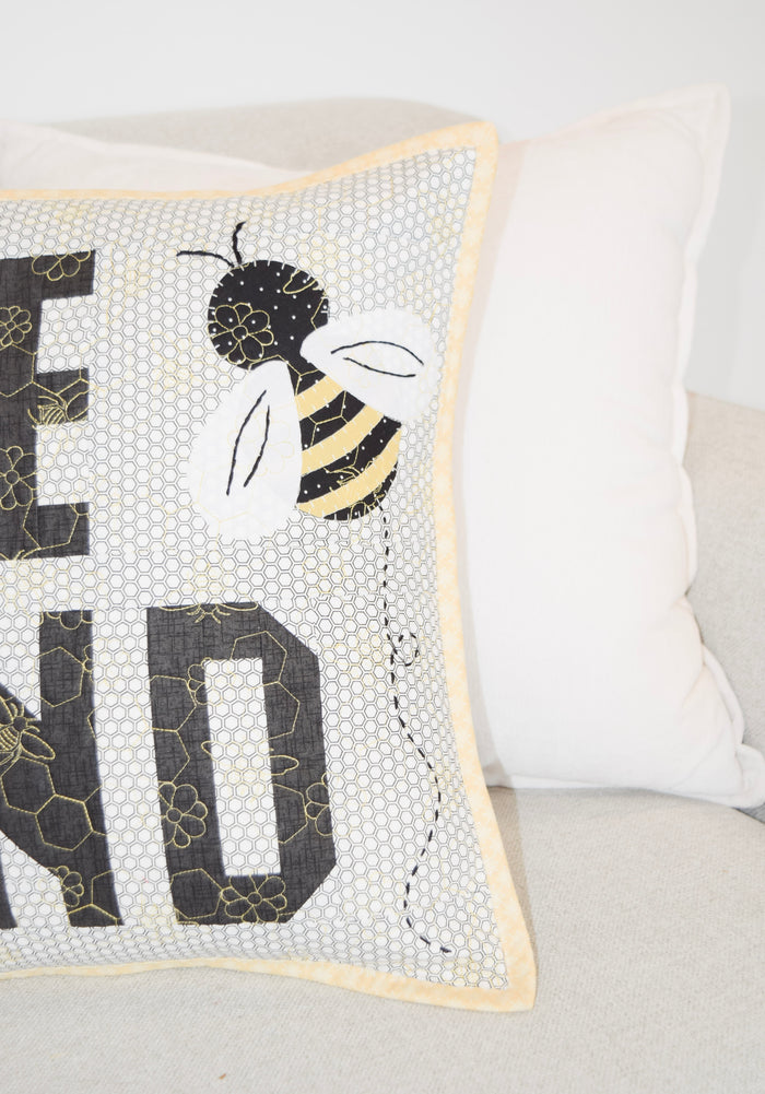 Bee Kind Pillow (Downloadable Sewing Pattern)