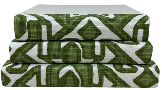 Bermuda Green Geometric Fabric / Off-White Cover / 8.5-9.5