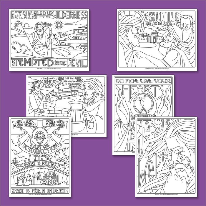 Bible Story Coloring Pages: Spring 2023 (Year A)